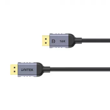 UNITEK C1628GY01-1.5M DisplayPort kabelis, juoda, pilka