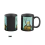 Terminis puodelis Good Loot The Witcher 3 Game Art Chronicles - Geralt & Vincent van Gogh 450 ml Juodas