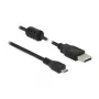 USB laidas DeLOCK 1m USB 2.0-A Micro-B juodas