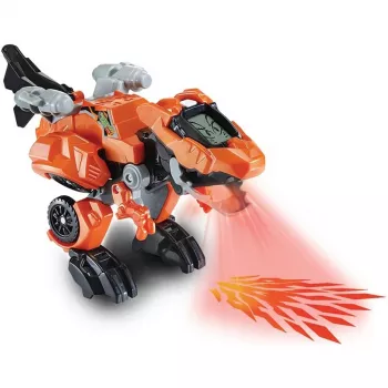 Transformuojama žaislinė figūrėlė VTech Fire-T-Rex 80-538004 – elektroninis žaislas, virstantis dinozauru