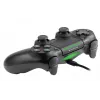 Laidinis žaidimų pultas TRACER SHOGUN PRO Black – 16 mygtukų, analoginis/digitalinis, 1,5 m laidas, vibracija, PC/PS4/PS3