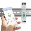 DIN-bėgio WiFi relė QOLTEC 50881 – 63A pagrindinė perjungimo relė elektros instaliacijai