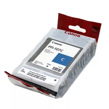 Canon PFI-107C original kasetė su rašalu 1 vnt. Cian