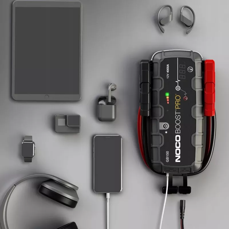 NOCO GB150 Boost 12V 3000A užvedimo starteris su integruota 12V/USB baterija