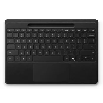 Klaviatūros dangtelis Microsoft Surface Pro Flex – vokiškas išdėstymas, Bluetooth, įmontuota baterija, juoda, suderinama su Surface Pro 11/10/9/8
