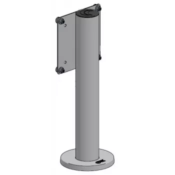 Fiksuoto aukščio monitoriaus laikiklis ergonomic solutions SAFEGUARD04 — VESA 75/100, stalo tvirtinimas