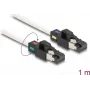 DeLOCK tinklo kabelis RJ45 kištukas į kištuką Cat.6A S/FTP 1 m baltas