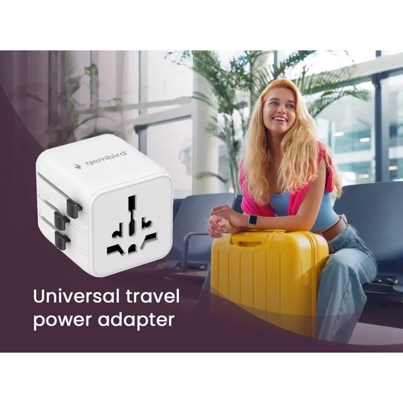 Universalus kelioninis adapteris GEMBIRD TPA-INT-01-W