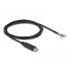 DeLOCK adapterio laidas USB 2.0 Type-A į RS-485 2 m juodas