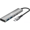 Goobay Slim 4 prievadų USB-Hub USB-C į USB-A 5 Gbit/s USB 3.2 (76563)