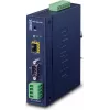 Planet pramoninis RS-232/422/485 į IP keitiklis - 1x COM - 1x 100Base-FX SFP - 9-48VDC - -40-+75°C
