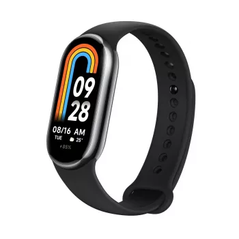 Xiaomi Smart Band 8 Juoda, išmanioji apyrankė, Bluetooth 5.1, 190mAh, 1.62 colio, 5 ATM, akselerometras, PPG jutiklis, giroskopas