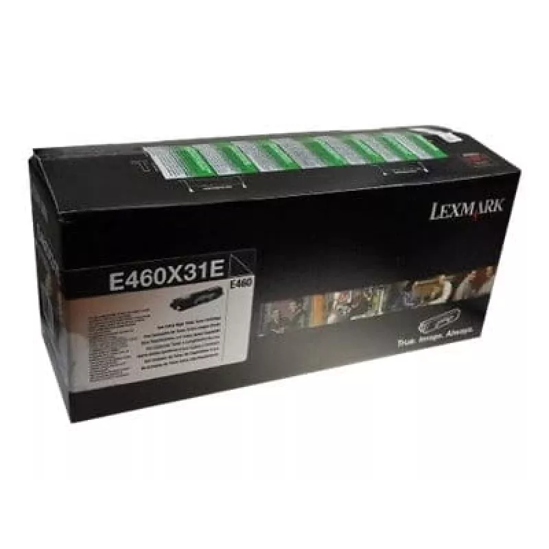 Lexmark E460X31E tonerio kasetė E460 spausdintuvams, juoda, 15 000 psl.