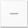 Jungiklis JUNG A 590 KO5 WW — 1 mygtuko, Duroplast baltas, 55×55 mm