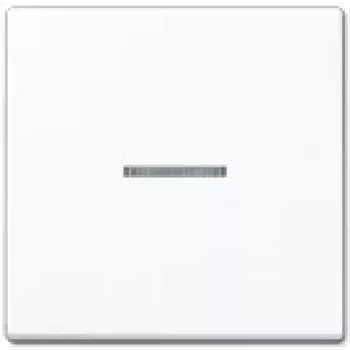 Jungiklis JUNG A 590 KO5 WW — 1 mygtuko, Duroplast baltas, 55×55 mm