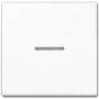 Jungiklis JUNG A 590 KO5 WW — 1 mygtuko, Duroplast baltas, 55×55 mm