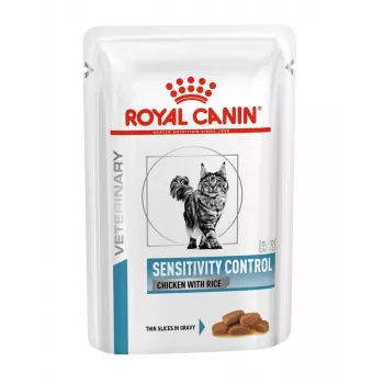 Šlapias kačių ėdalas Royal Canin Sensitivity Control vištiena su ryžiais, suaugusioms katėms, 12 x 85 g
