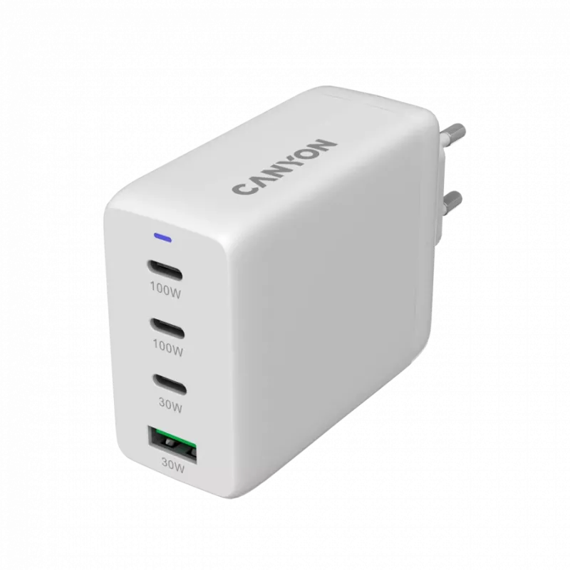 Canyon 100ACC universalus sieninis greitasis įkroviklis - 2xUSB-C 100W - 1xUSB-C 30W