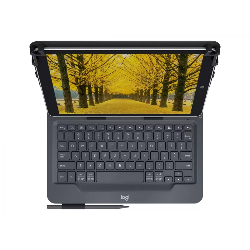 Logitech Universal Folio su integruota klaviatūra 9–10 colių planšetėms, itališkas QWERTY išdėstymas