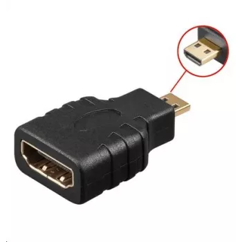MicroConnect HDM19F19MM lyties keitiklis Micro HDMI į HDMI juodas
