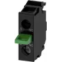 Siemens 3SU14002AA101BA0 – juodas varžtas, IP40/IP20, 5–500 V AC/DC, 50/60 Hz