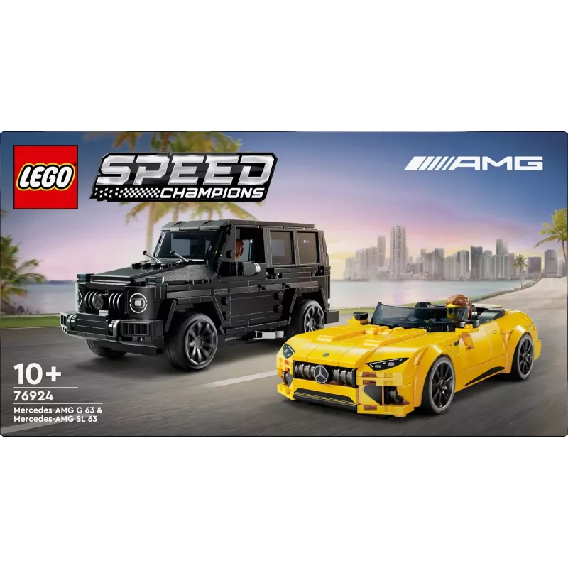 LEGO Speed Champions Mercedes-AMG G 63 ir Mercedes-AMG SL 63 76924, įvairiaspalvis