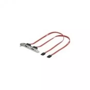 Wentronic goobay SATA dangtelio plokštė, vidinė/išorinė – Serial ATA 150/300 – SATA (M) į eSATA (A) – 50 cm (93046)
