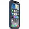 Apple MYY23ZM/A silikoninis dėklas su MagSafe, skirtas iPhone 16, mėlynas (Denim)