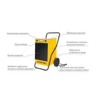 MASTER DEHUMIDIFIER DH62 52 L per parą