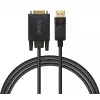 SAVIO DisplayPort į VGA (D-Sub) laidas 1,8 m, juodas