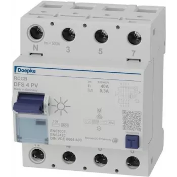 Automatinis jungiklis Doepke DFS4 040-4/0.30-PVFI 4p 40 A 0,3 A (09136804)