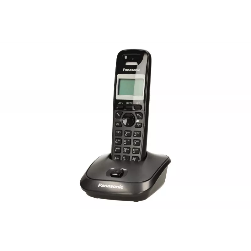 Panasonic KX-TG2511 DECT belaidis telefonas juodas su skambučio numerio atpažinimu