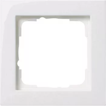 Gira E2 White – dengiamoji plokštelė jungikliui, termoplastikas, bevaržtė, 80,8×80,8×9,3 mm