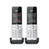 Gigaset COMFORT 500HX duo analoginis/DECT belaidis telefonas su skambučio numerio rodymu, juodas/sidabrinis
