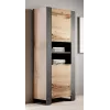 WOOD Knygų spinta 65x40x170,5 votano ąžuolas + antracitas