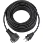 Brennenstuhl Verlängerungskabel Mit Schutzkontakt-Stecker und -Kupplung mit Verschlusskappe 5m schwarz (1161420)