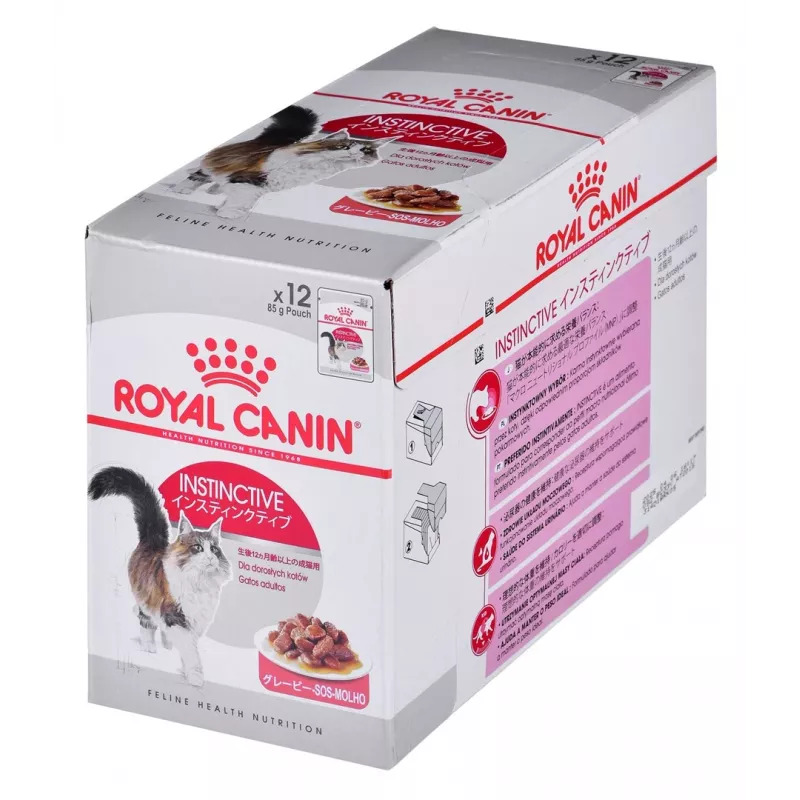 Šlapias kačių ėdalas Royal Canin Instinctive 12 x 85 g – vištiena, suaugusioms katėms, šlapimo takų sveikatai