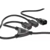 Digitus ASSMANN - Leistungsteiler (250 V Wechselstrom) - IEC 320 EN 60320 C14 - IEC 320 EN 60320 C13 - 1.7 m - geformt - Schwarz (AK-440400-017-S)