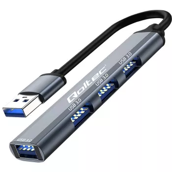 USB 3.0 4-in-1 HUB adapteris, 4x USB 3.0