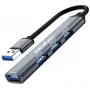 USB 3.0 4-in-1 HUB adapteris, 4x USB 3.0