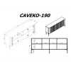 Komoda Cama VERA 190x40x80 cm matinė balta