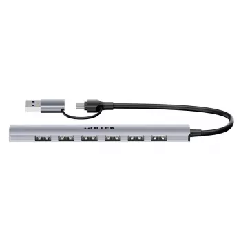 Unitek H1209AGY01 USB-A 5Gbps 7in1 USB mazgas