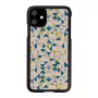 Dėklas iPhone 11 man and wood – mėlynas trikampis ant juodo, kietas apvalkalas