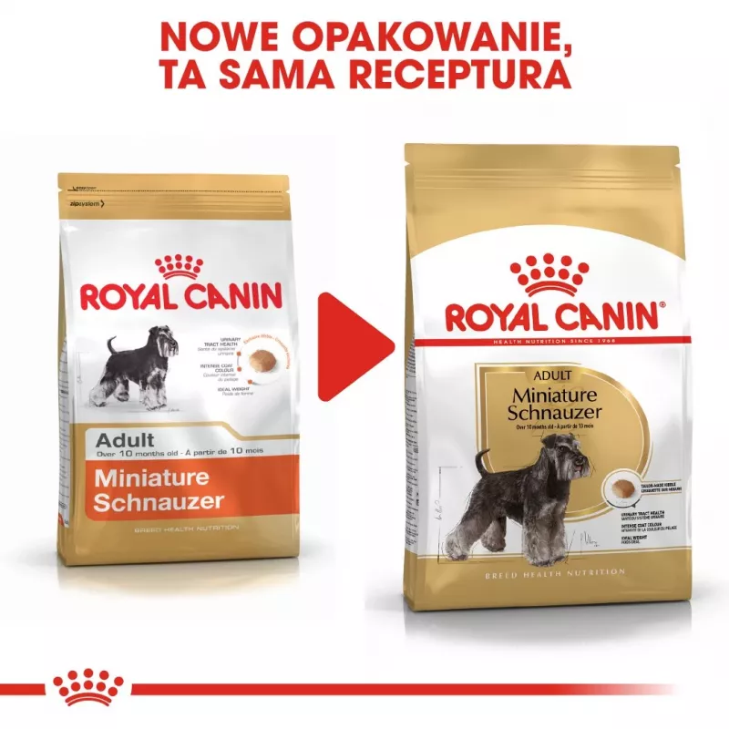 Sausas šunų ėdalas Royal Canin Miniature Schnauzer Adult, paukštiena, 3 kg, mažoms veislėms