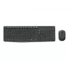 Logitech MK235 belaidė klaviatūra ir pelė rinkinys, pilno dydžio, pilka