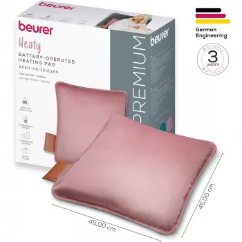 Beurer HK 77 Heaty šildomas pagalvėlė rožinė-lavandinė su velvet užvalkalu (20074)