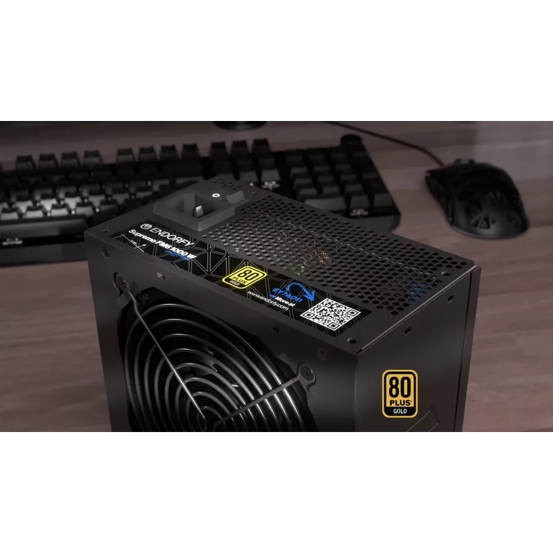 Maitinimo blokas Endorfy Supremo FM6 1000W, 80 PLUS Gold, ATX 3.1, modulinis, juodas