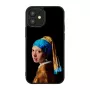 Apsauginis dėklas iKins Apple iPhone 12 mini – Dizainas: Mergina su perlų auskaru