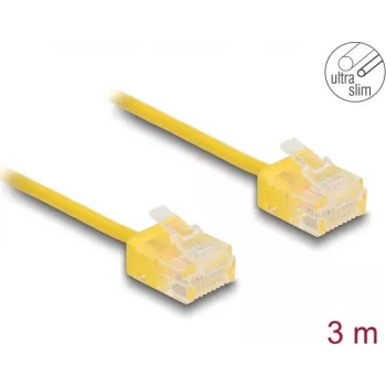 DeLOCK RJ45 Cat.6 UTP 3 m geltonas tinklo kabelis