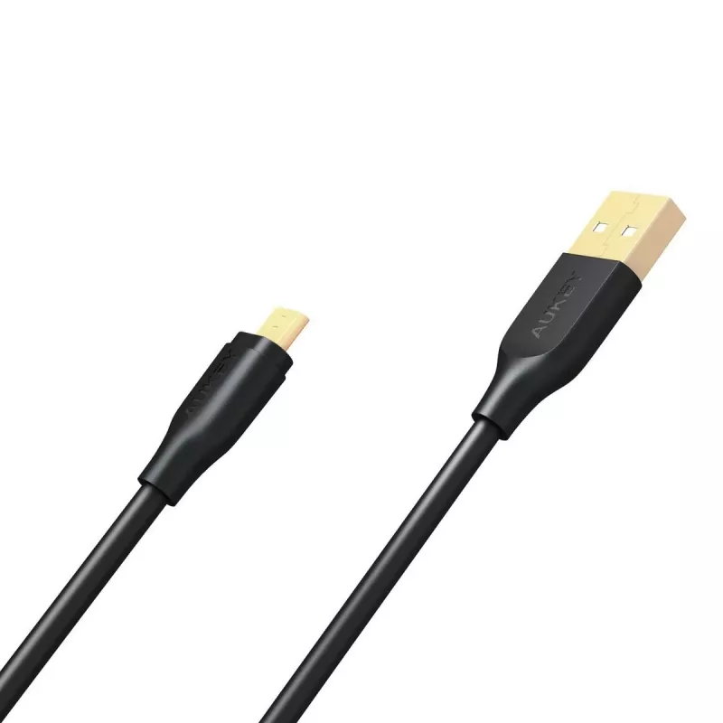 AUKEY CB-MD1 Black greito įkrovimo laidas micro USB-USB | 1m | 5A | 480 Mbps